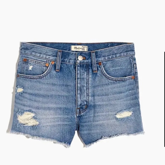 Madewell Relaxed cutoff  Denim Shorts in Homecrest Wash: size 30 coastal Cowgirl - Picture 4 of 13